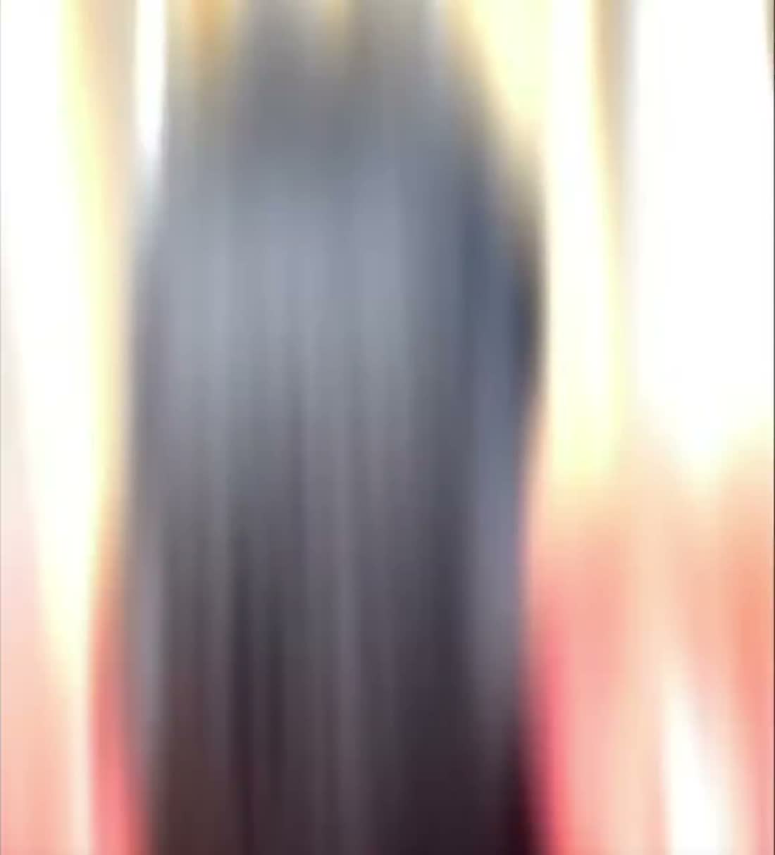 Hair treatment being worked through, filmed in the salon