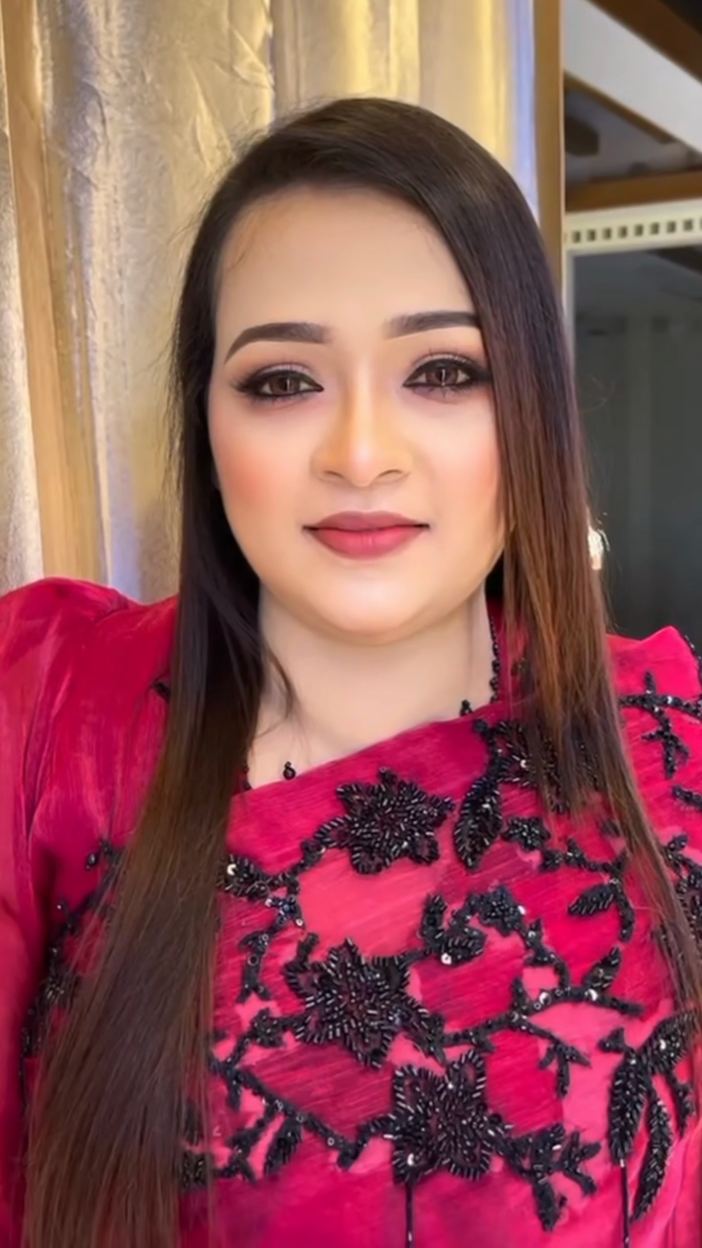Party makeover, hair straightened, filmed in the salon