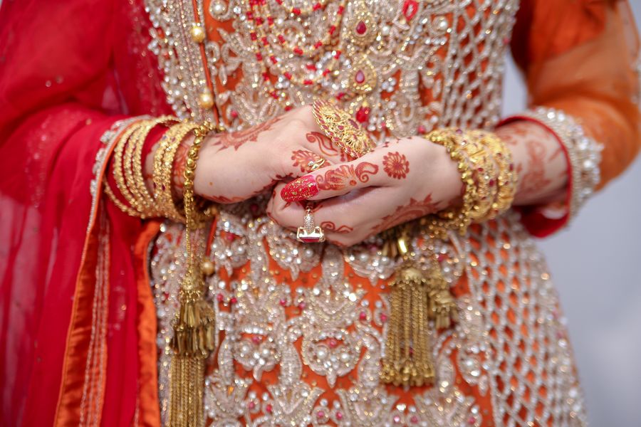 Bridal mehndi hands