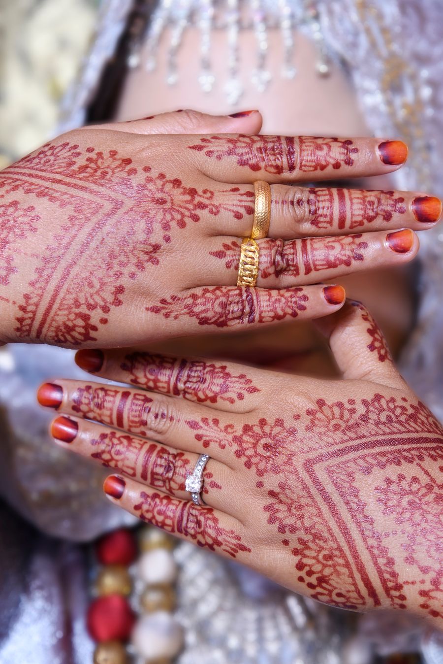 Intricate henna design